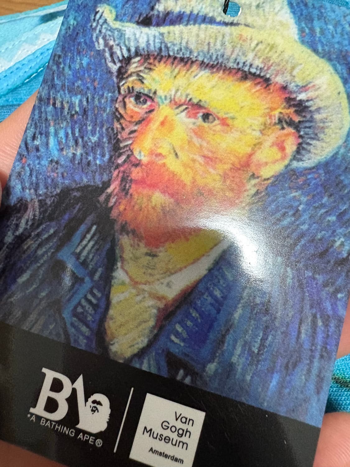 베이프 x 반 고흐 뮤지엄 샤크 풀 집 후드 삭스 상품이미지4