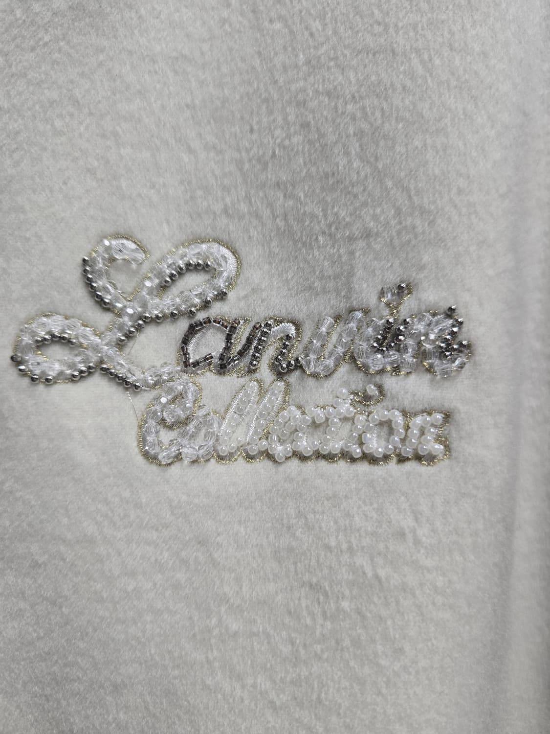 한섬 랑방컬렉션 울 텍스쳐 블록 비딩점퍼 호칭88 상품이미지3