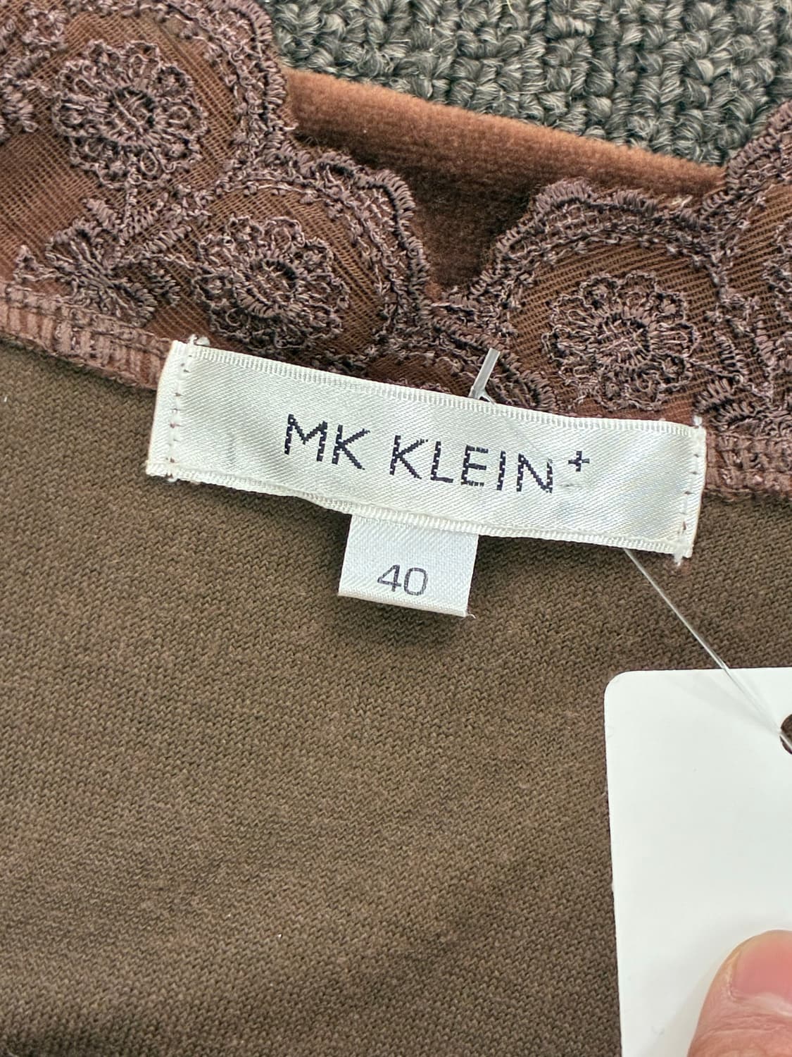 40)Japanese vintage 여성 레이스 디테일 스웨이드 자켓 상품이미지5