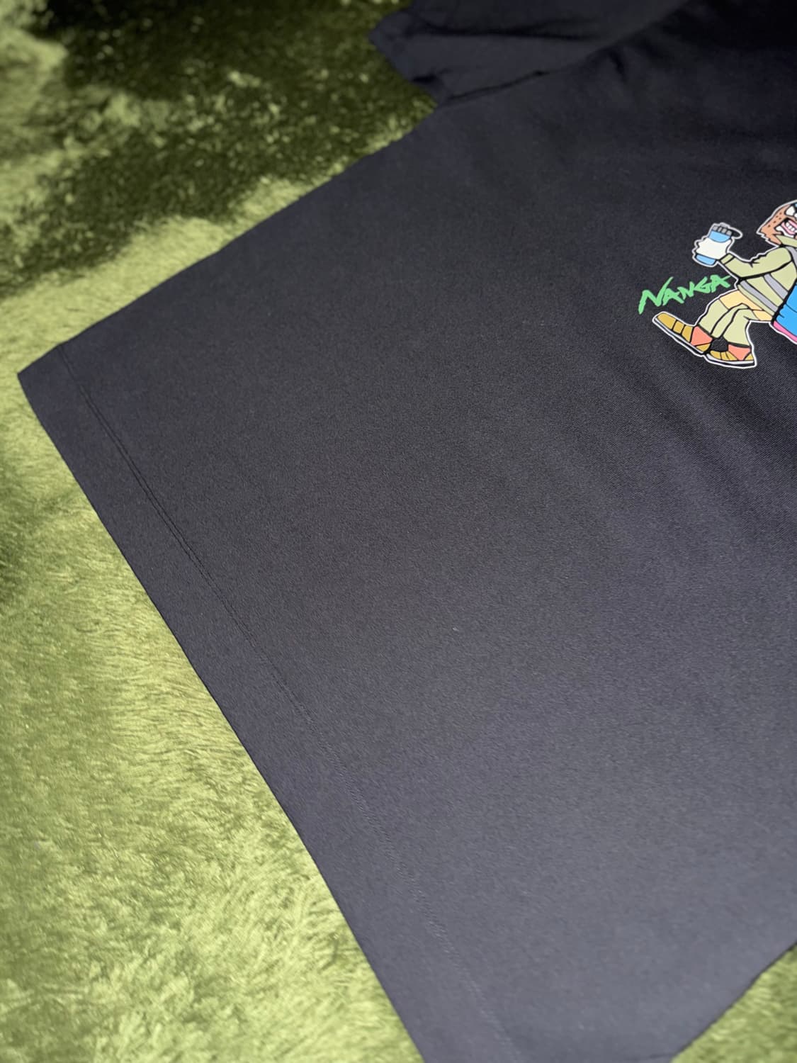 [JPN M] Nanga 난가 하이브리드 그래픽 티셔츠 블랙 상품이미지5