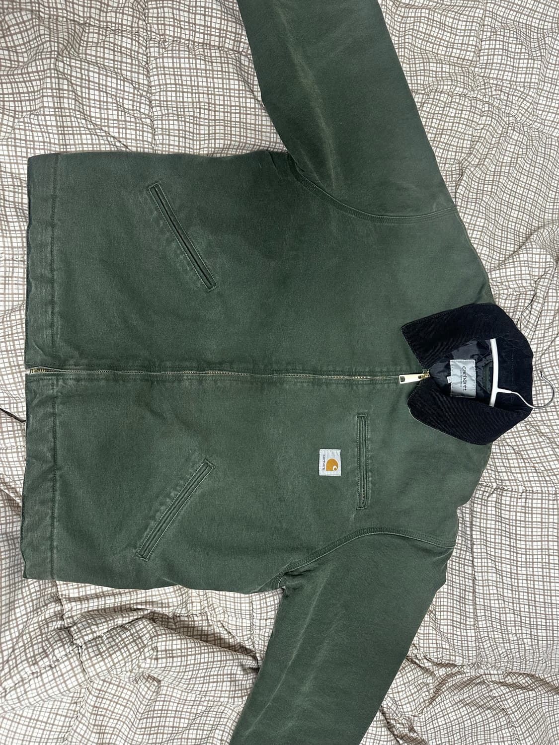 칼하트 WIP OG 디트로이트 자켓 올리브 색상 M사이즈 상품이미지1