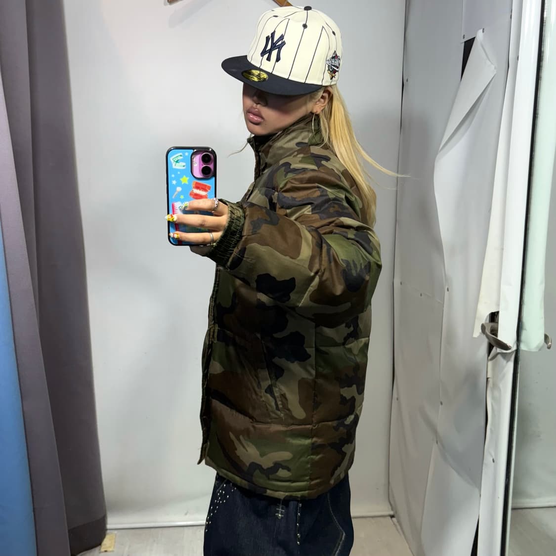 알파인더스트리 카모 패딩 상품이미지4