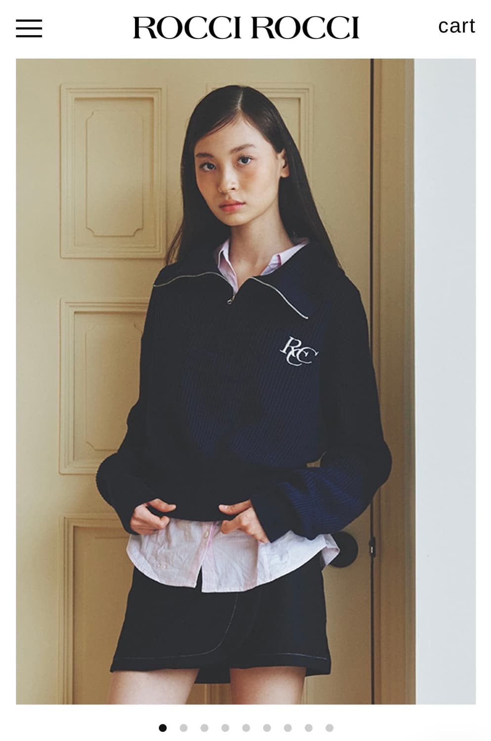 로씨로씨 RCC Knit Half Zipup-navy 상품이미지1