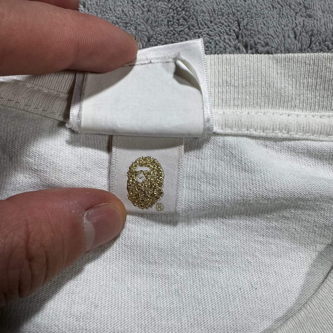 베이프 BAPE 반팔 티셔츠 화이트 상품이미지6