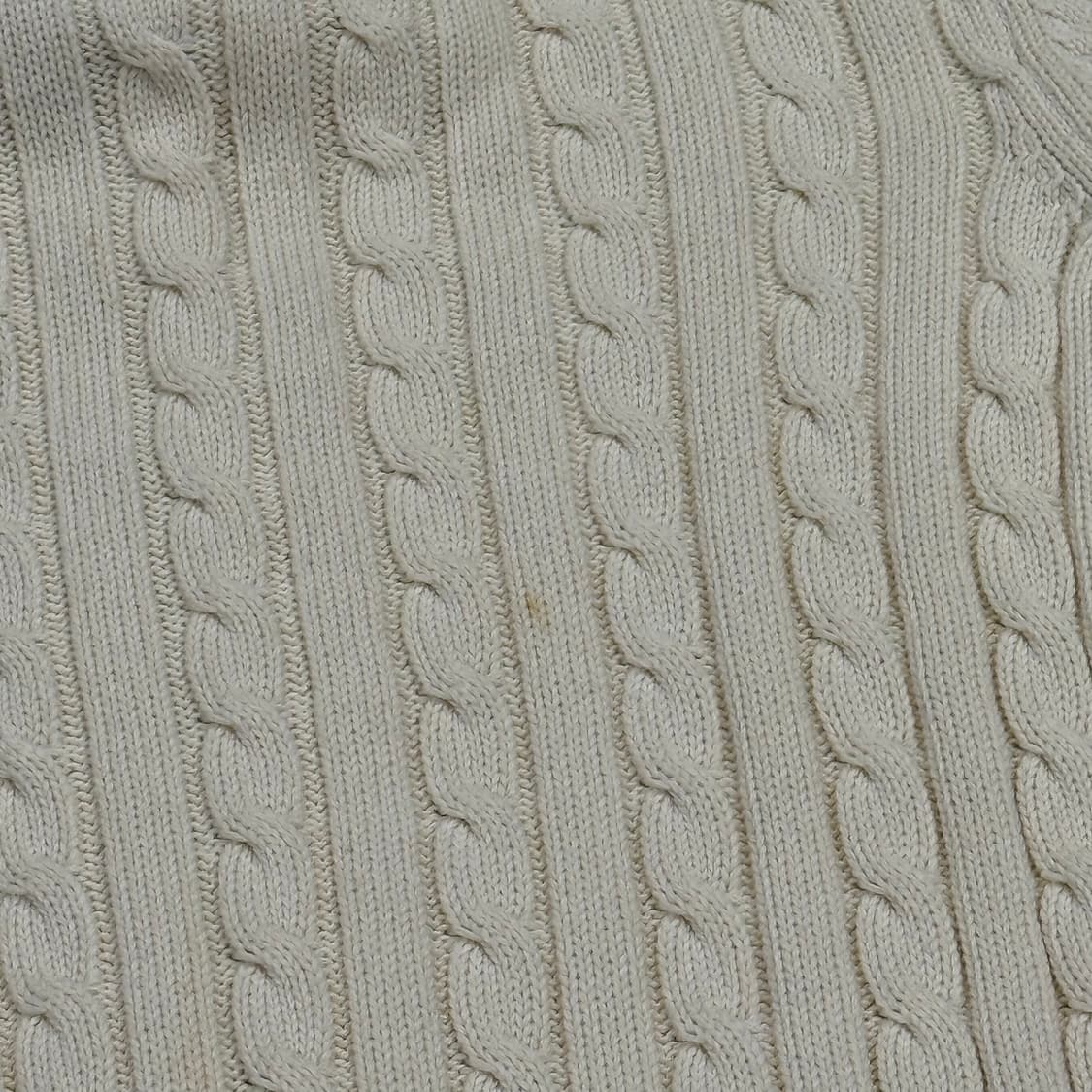 폴로 랄프로렌  화이트 꽈배기 니트 집업  상품이미지10