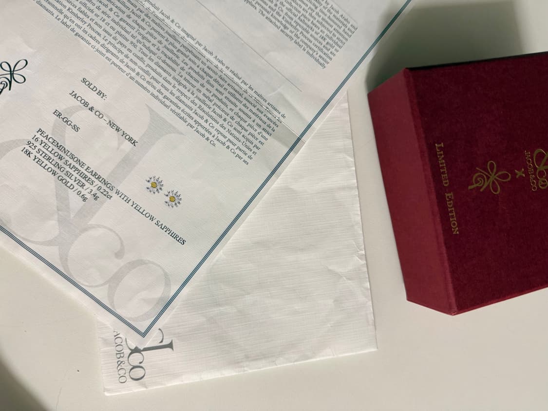 제이콥앤코 GD 데이지 이어링 귀걸이 새상품 판매합니다 상품이미지10