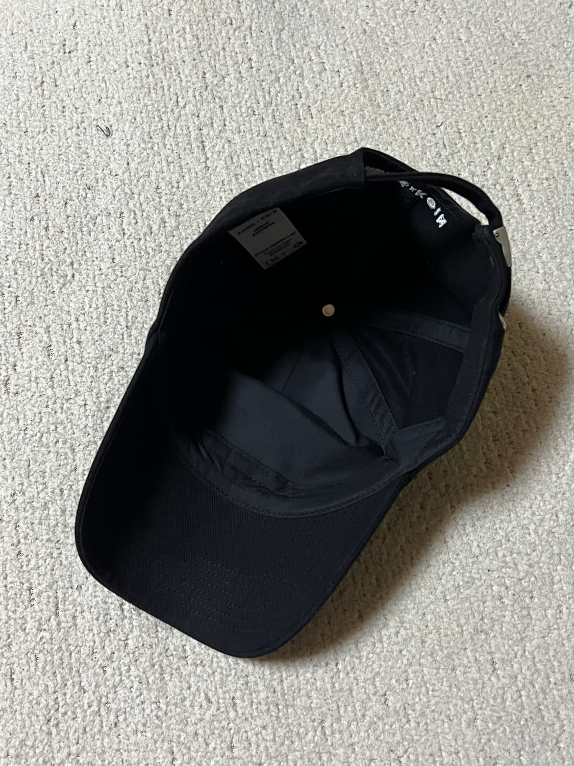 카미엔 x 코인서울 케이 로고 볼캡 블랙 상품이미지4