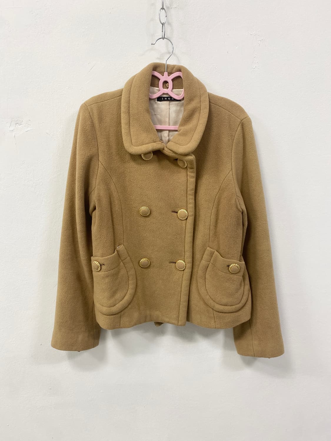 [INGNI] 잉그니 라떼갸루 리락쿠마 안감도트 숏코트 상품이미지4