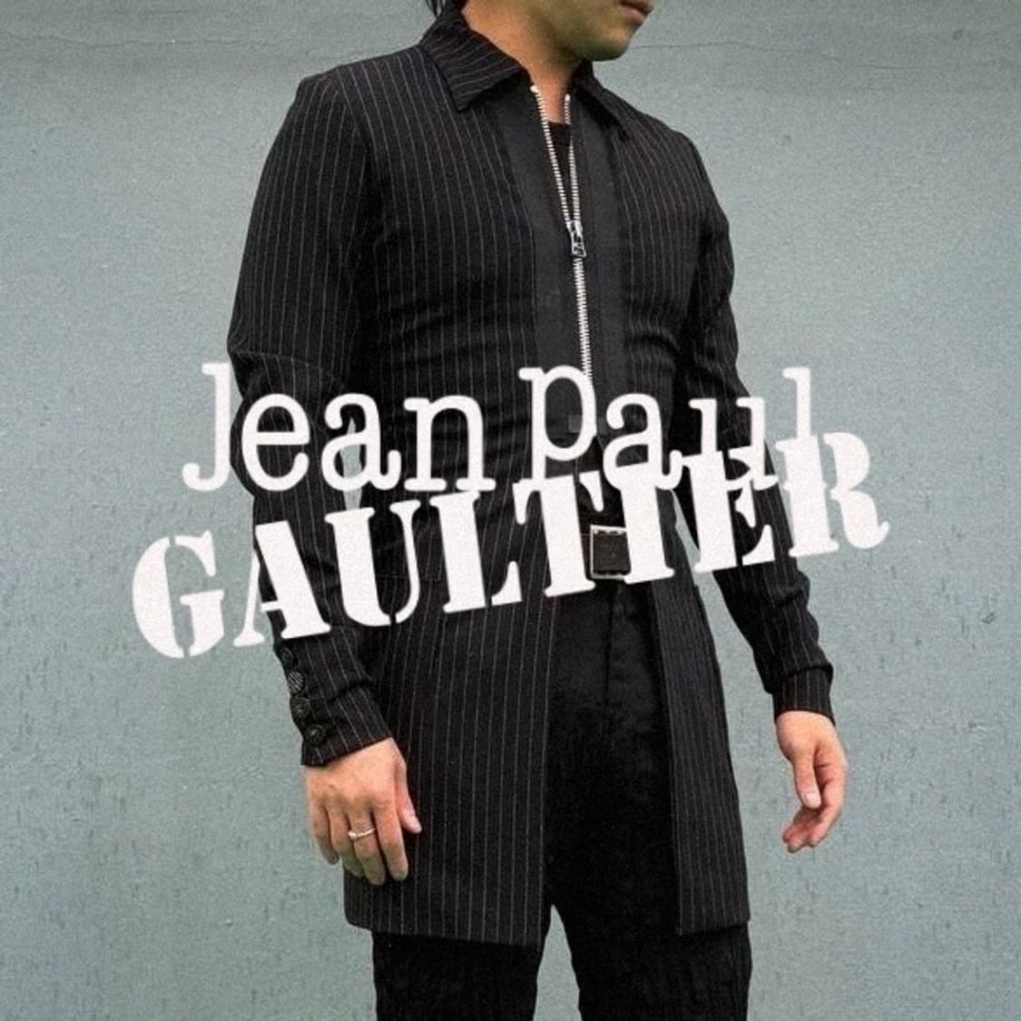 Jean Paul Gaultier Pinstripe Zip Coat 상품이미지1