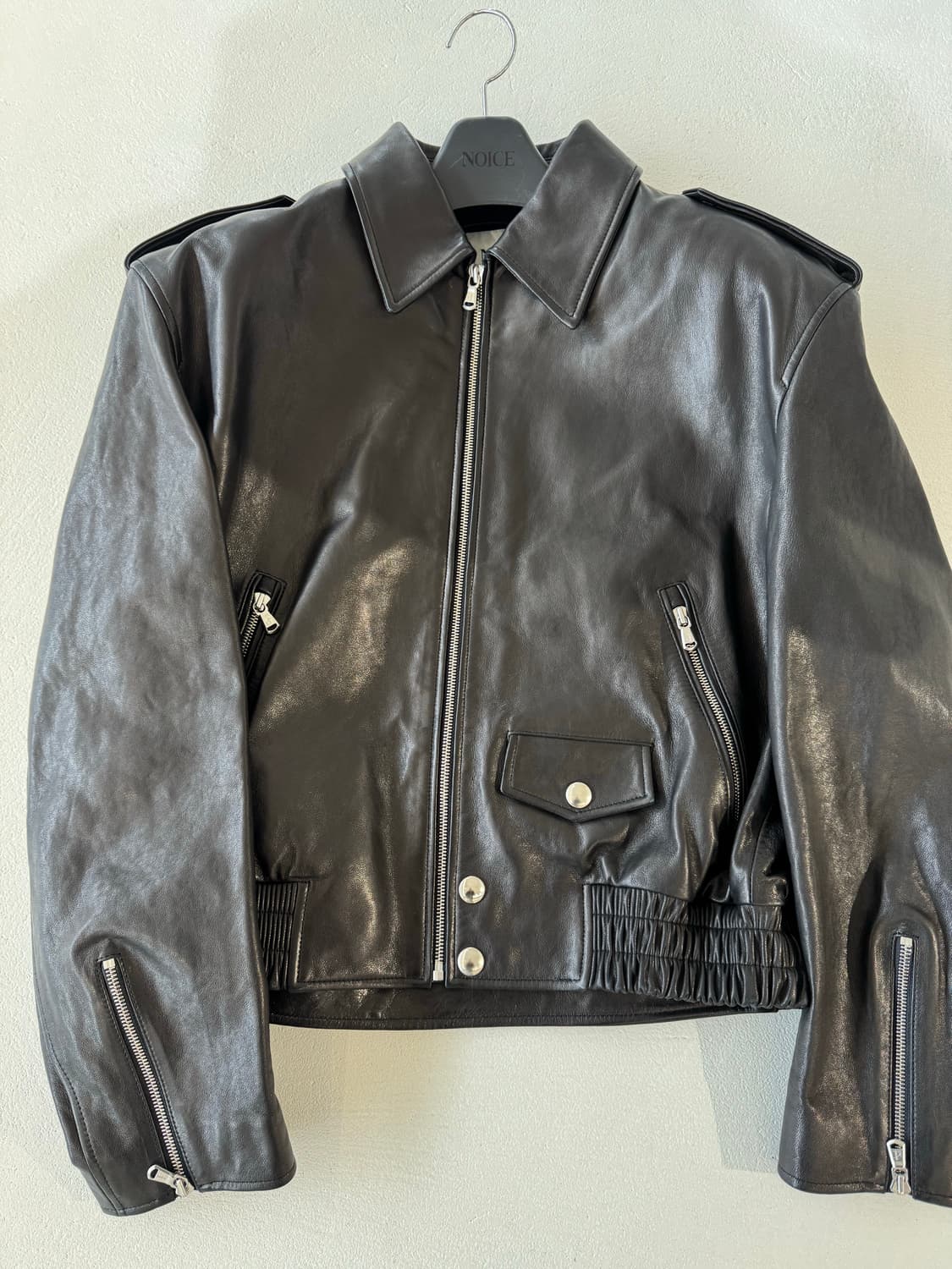 노이스 램스킨 라이더 레더 자켓 L 상품이미지1