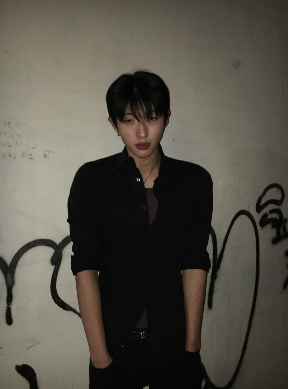 Black striped shirt 상품이미지1