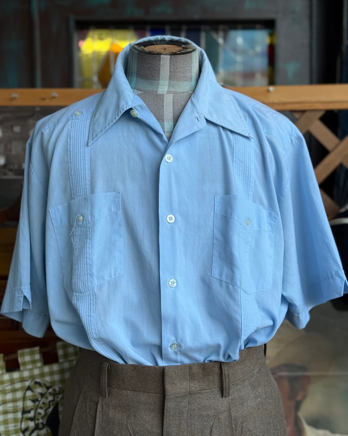 70-80's Guayabera 구아야베라 셔츠 M 상품이미지10