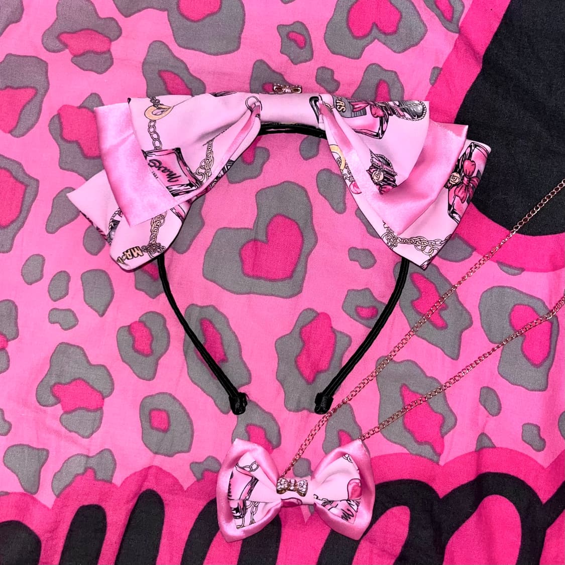 MA*RS마즈 핑크 퍼퓸 왕리본 카츄샤 머리띠 히메갸루 핀터 대장 아게하 상품이미지1