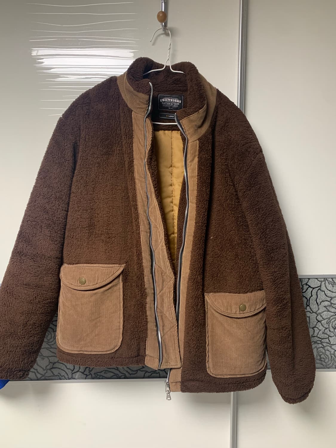 프리즘웍스 후리스 자켓 베이지 XL 상품이미지1