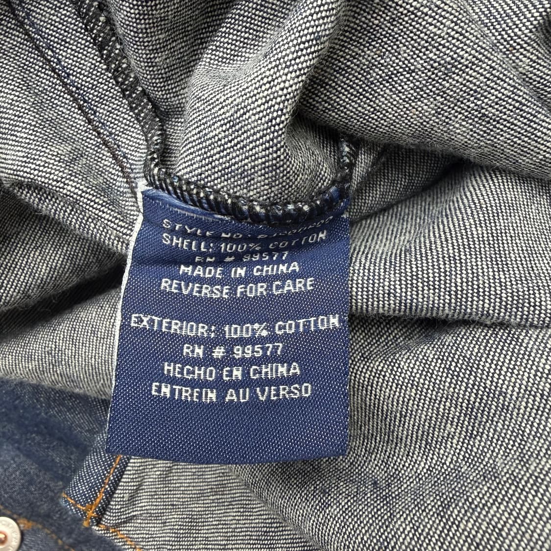 펫팜 올드스쿨 힙합 빈티지 데님 셔츠 XL 상품이미지8