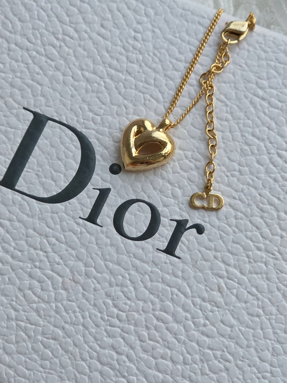 디올 금장 하트 펜던트 목걸이 상품이미지9
