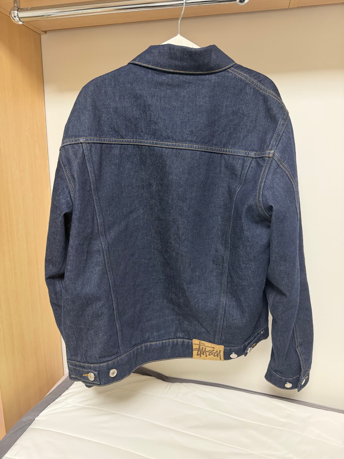 스투시 라인드 데님 트러커 자켓 린스드 인디고 상품이미지3