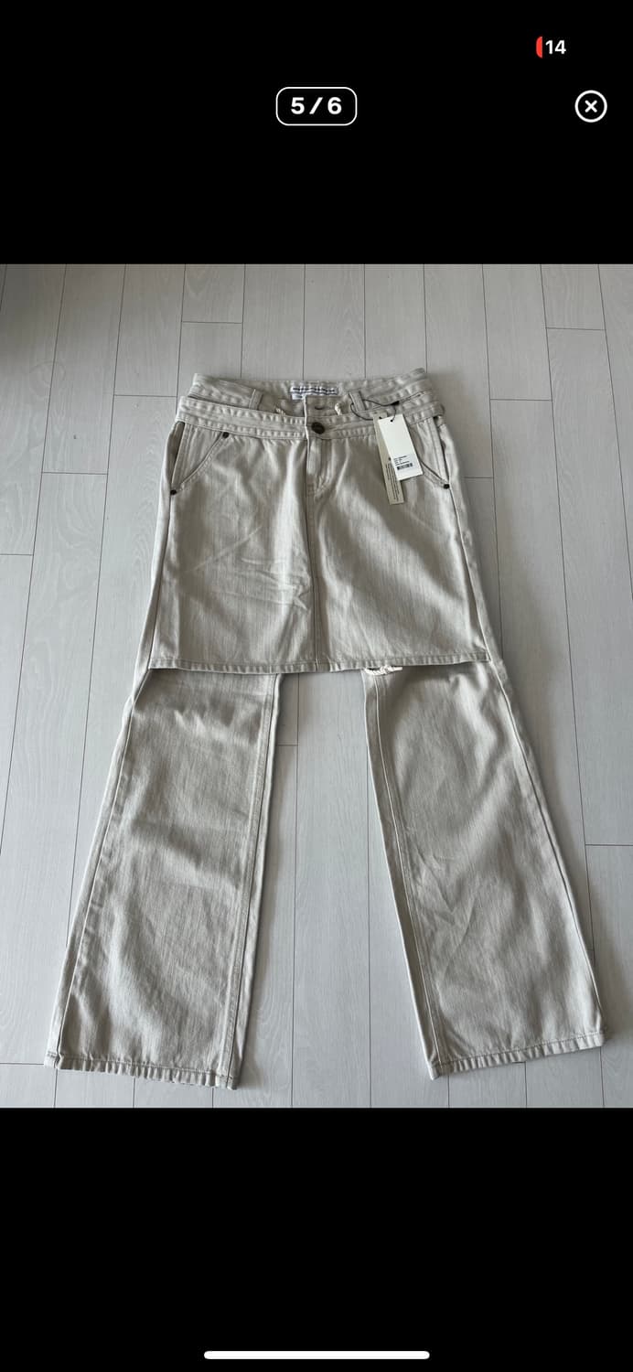 스컬프터 Apron 레이어드 데님팬츠 상품이미지5