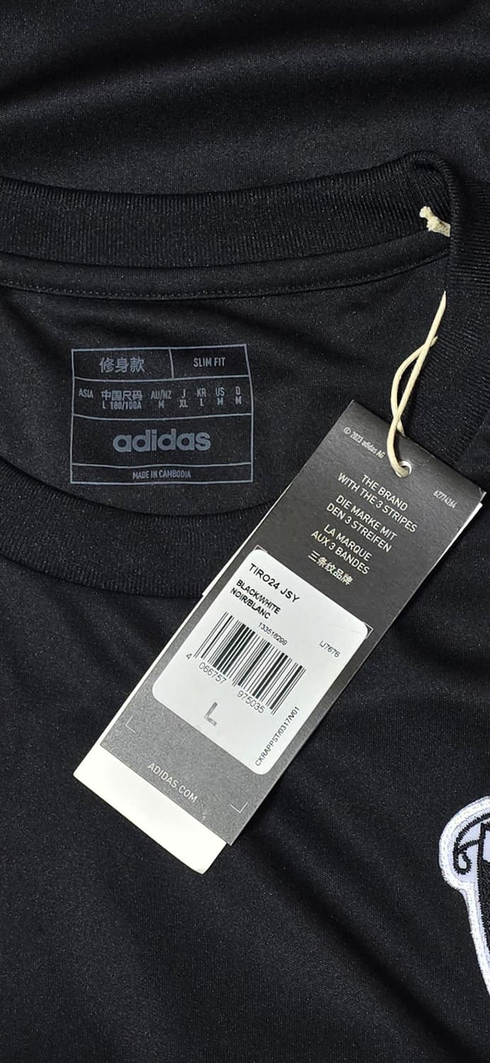 아디다스 티로 24 블랙 L 저지 상품이미지3