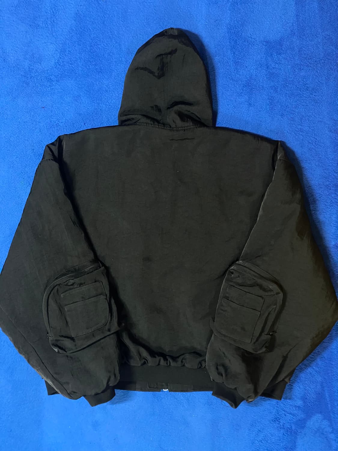 PAS 아워파스082 오버사이즈 블랙 후드 집업 New MA-1 상품이미지6