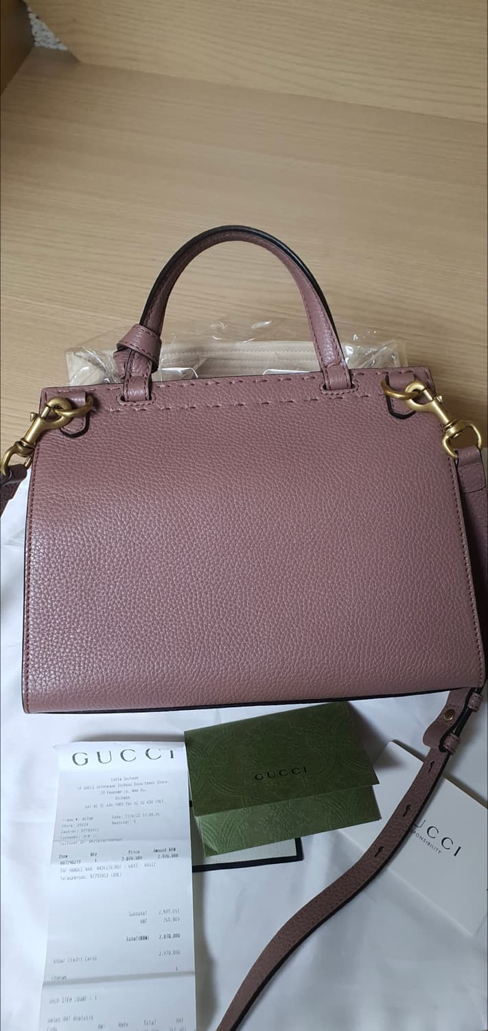 (미사용)구찌 크로스백/탑핸들 미니백 새상품급 정품(영수증O) 상품이미지3