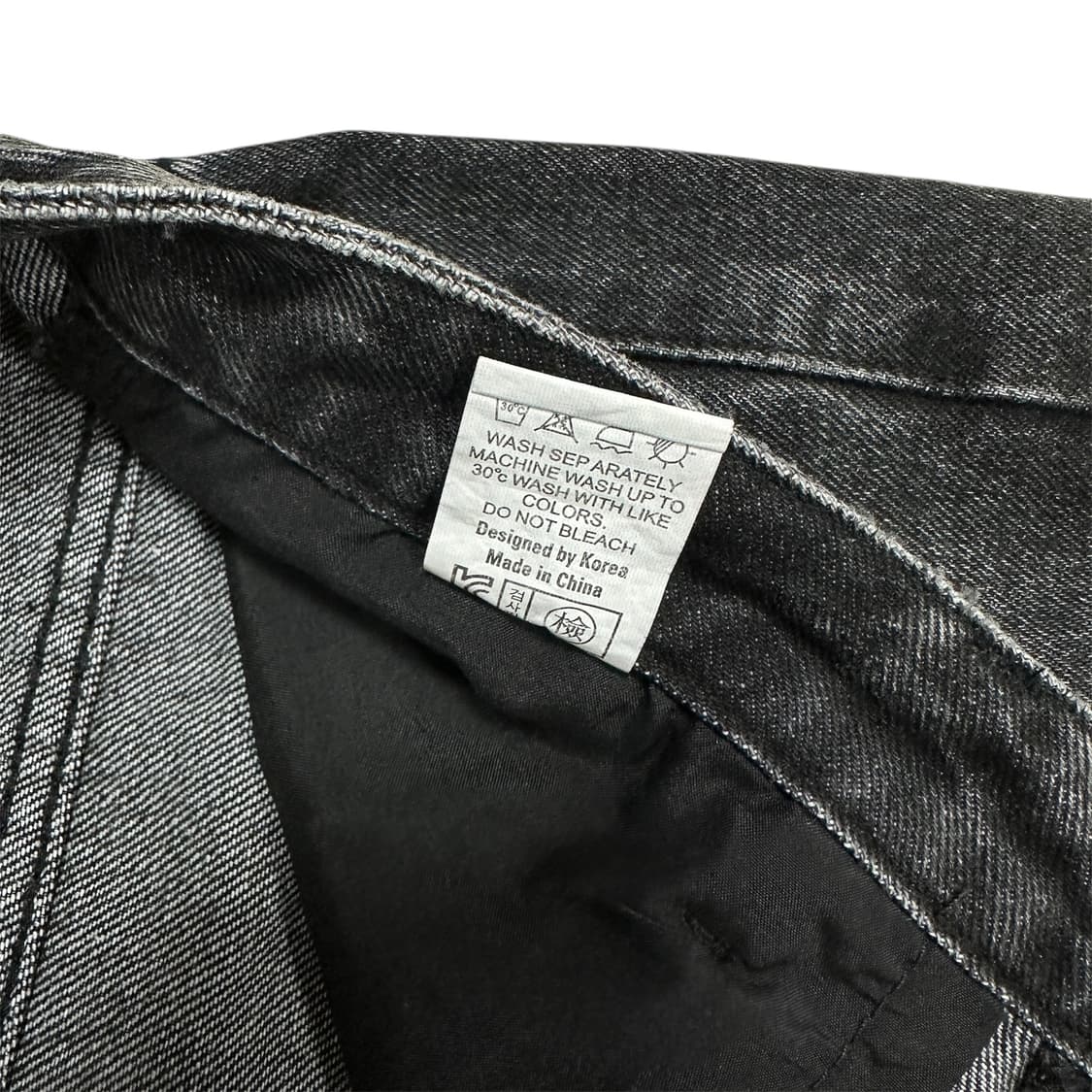 [Vintage] 빈티지 워싱 데님 팬츠 블랙 상품이미지5