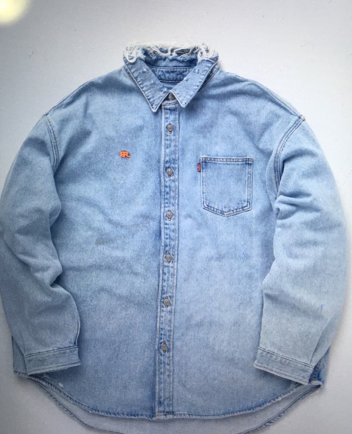 ERL X LEVI'S 데님 오버셔츠 (이알엘 리바이스 LVC) 상품이미지1