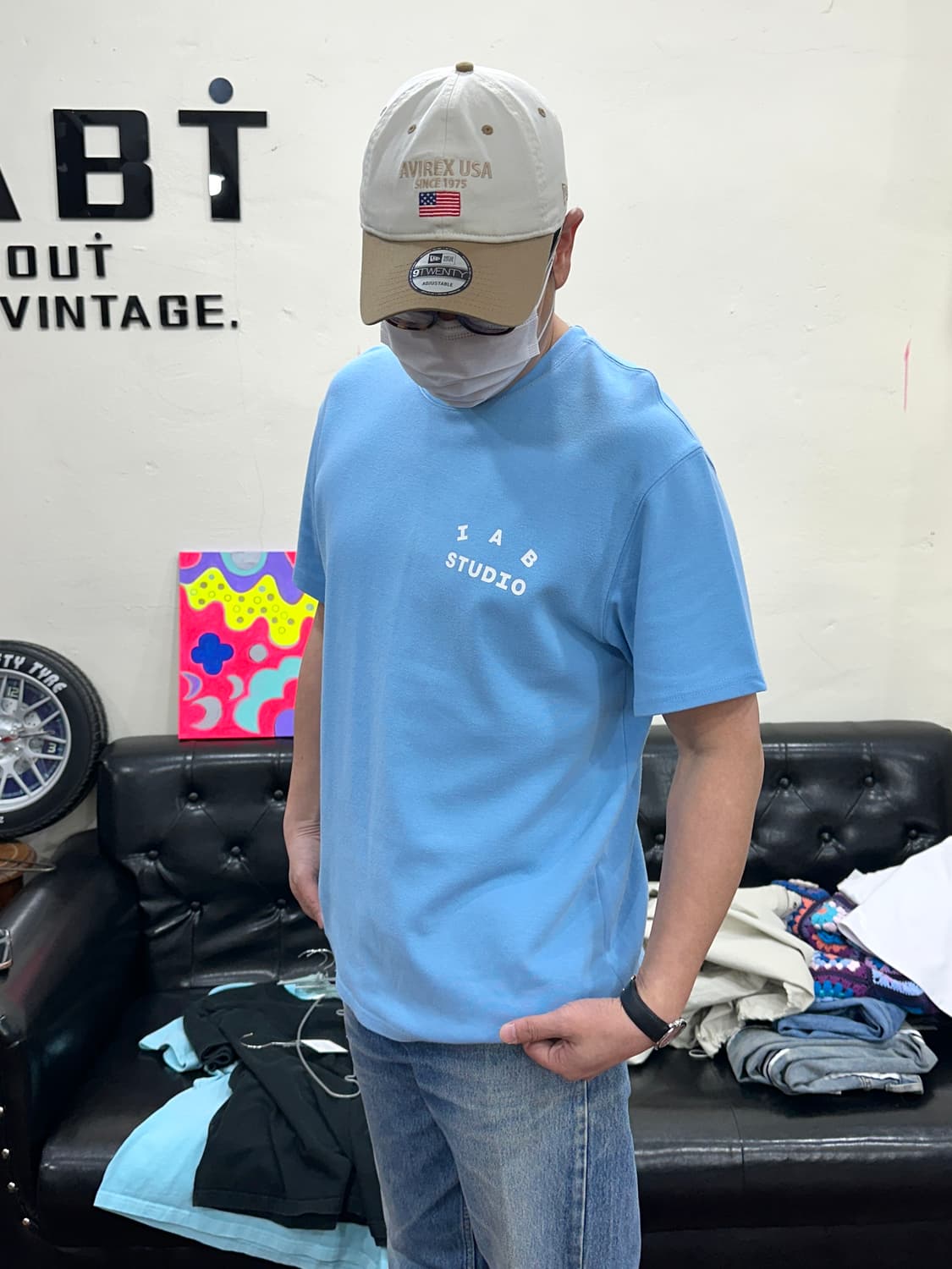 아이앱스튜디오 스카이블루 반팔셔츠 L 상품이미지2