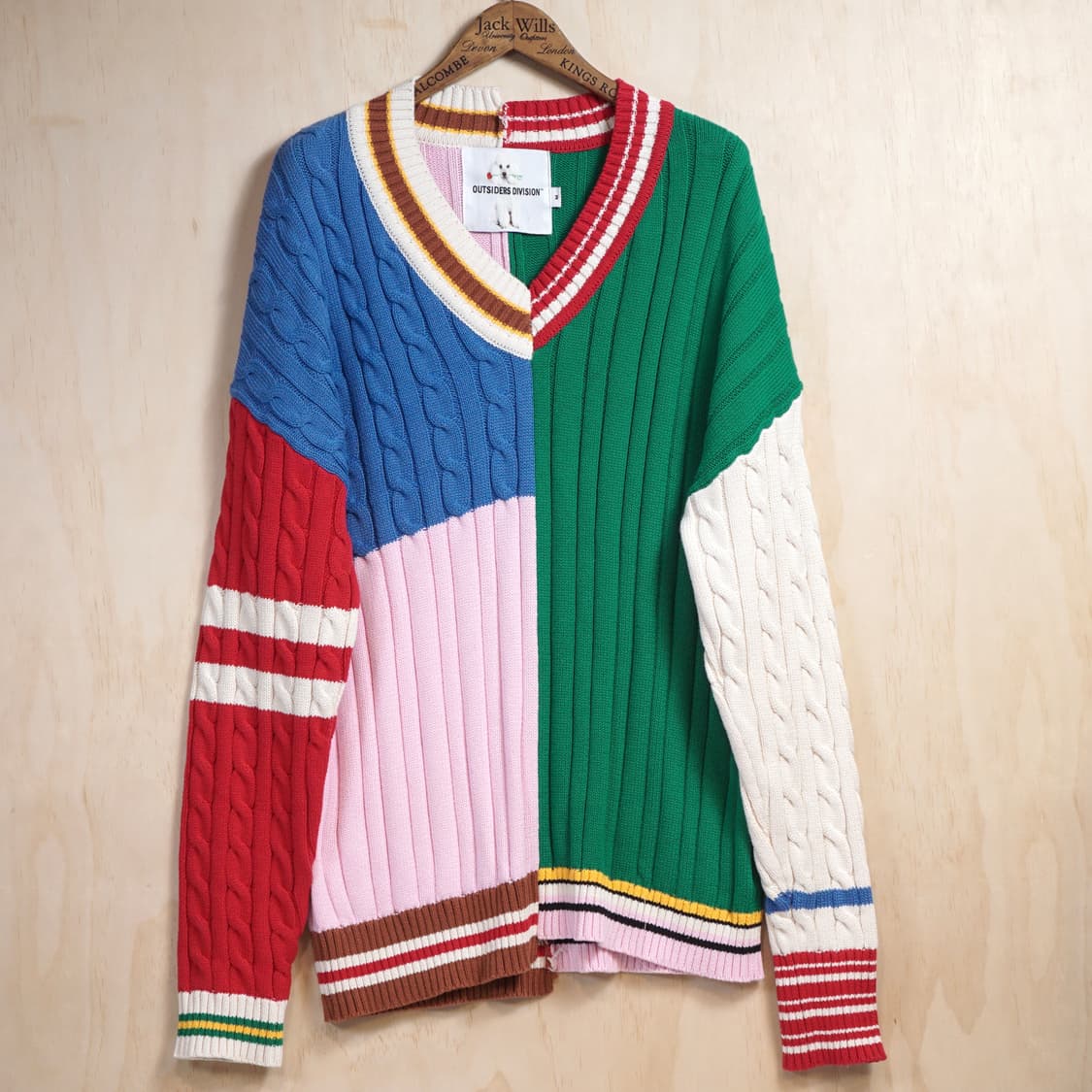 Outsiders Division 패턴 믹스 니트 상품이미지1