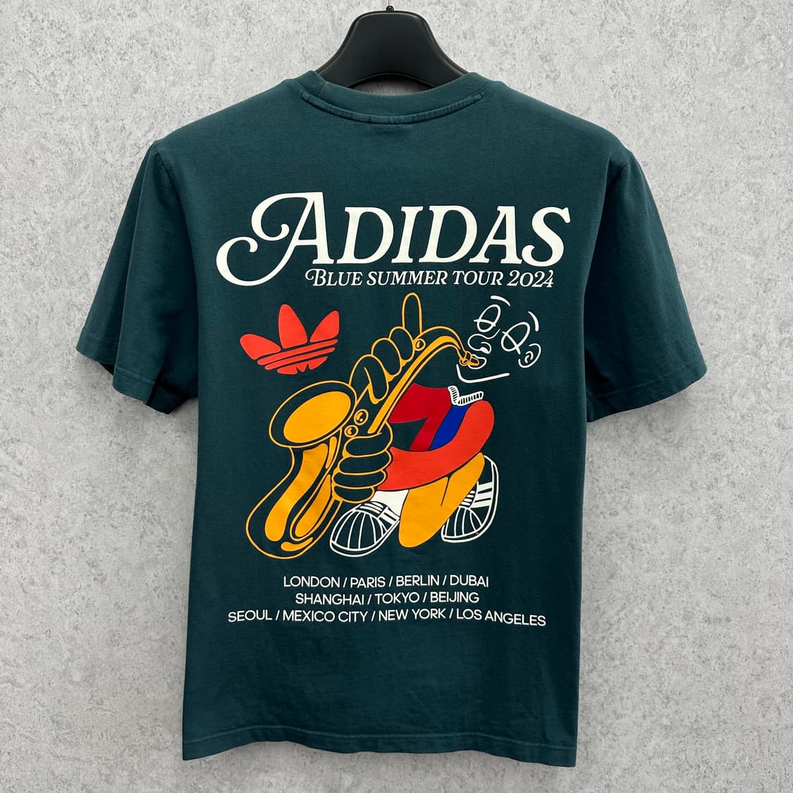 95 아디다스 빅프린팅 남자 반팔 티셔츠 상품이미지2