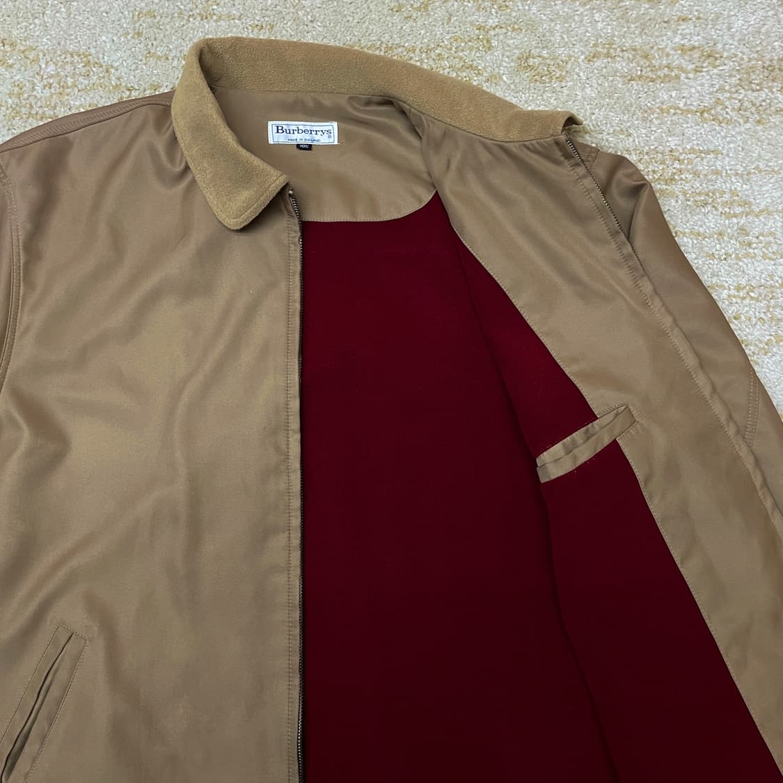 [105] Burberry 버버리 블루종 해링턴 스웨이드 카라 자켓 상품이미지2