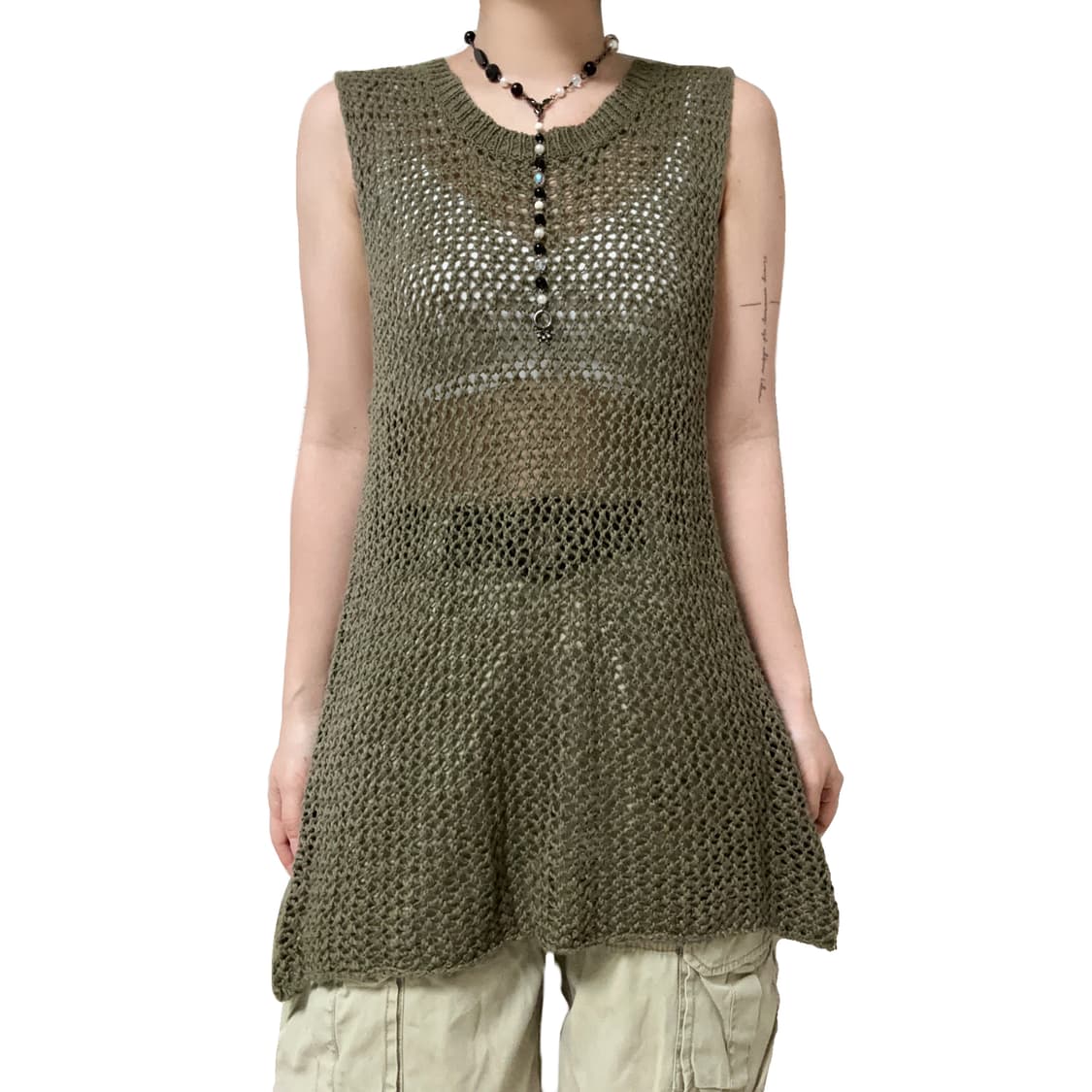 Khaki knit 상품이미지2