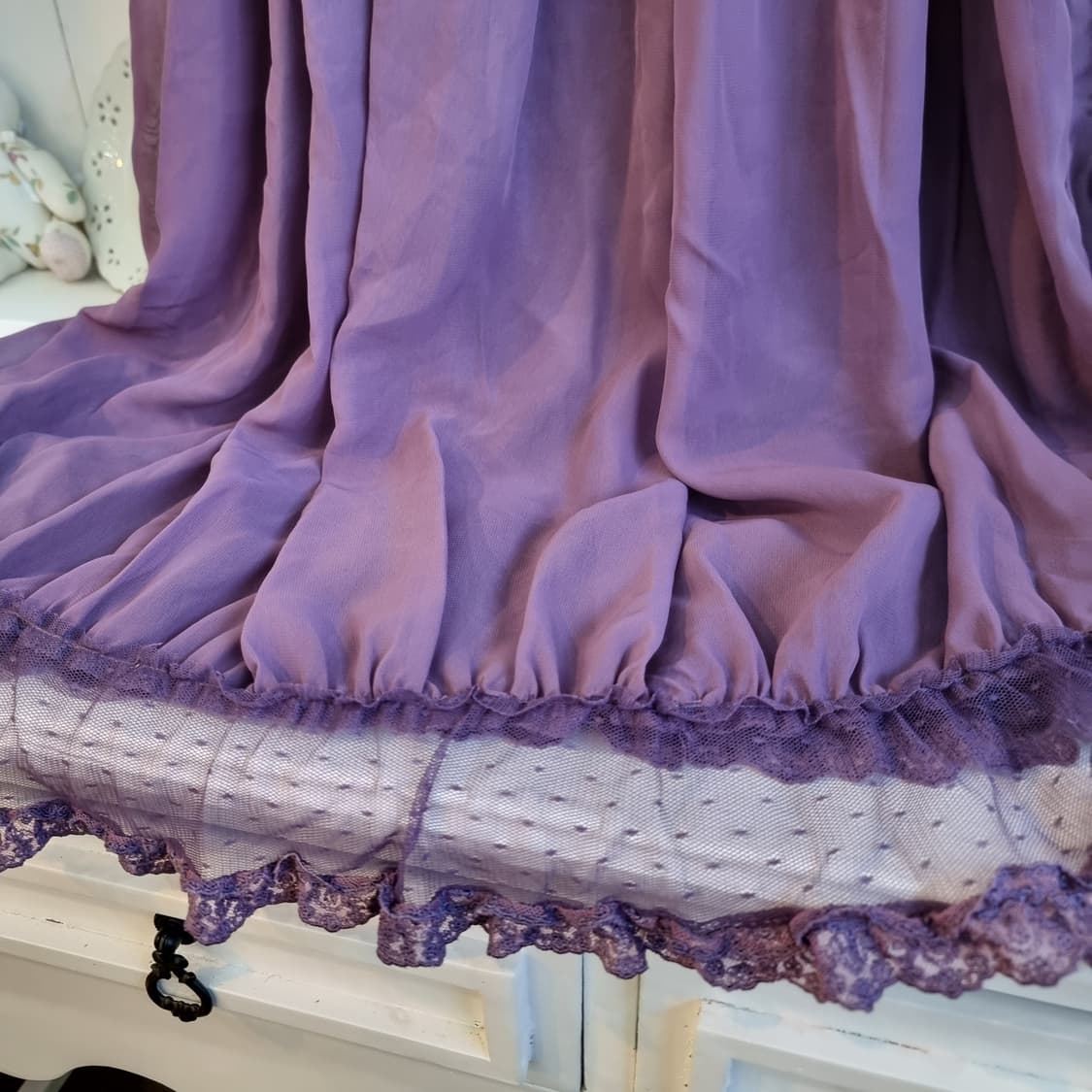 axes femme 퍼플 로맨틱 셔링 원피스 상품이미지3