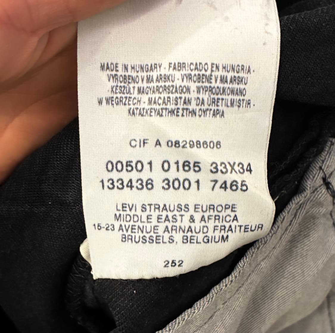 (32)00s 빈티지 리바이스 501 흑청 데님 블랙진 청바지 상품이미지8