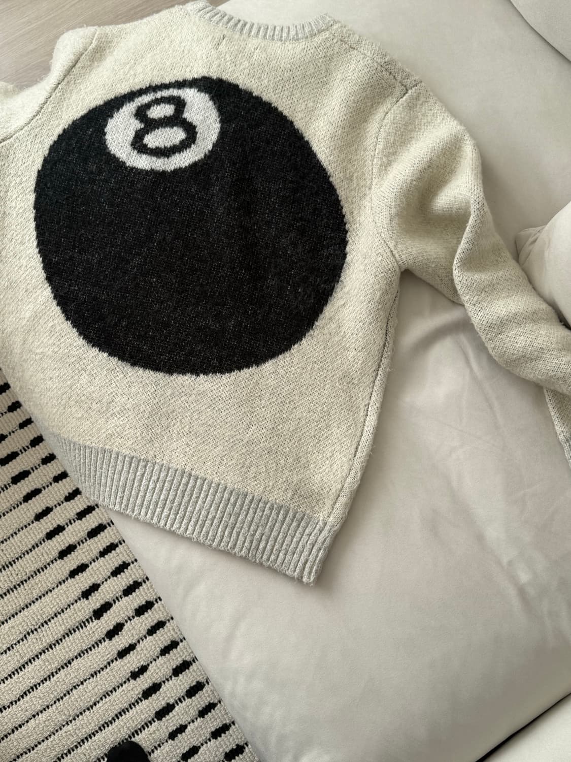 [L] 스투시 8볼 혜비 스웨터 니트 상품이미지3