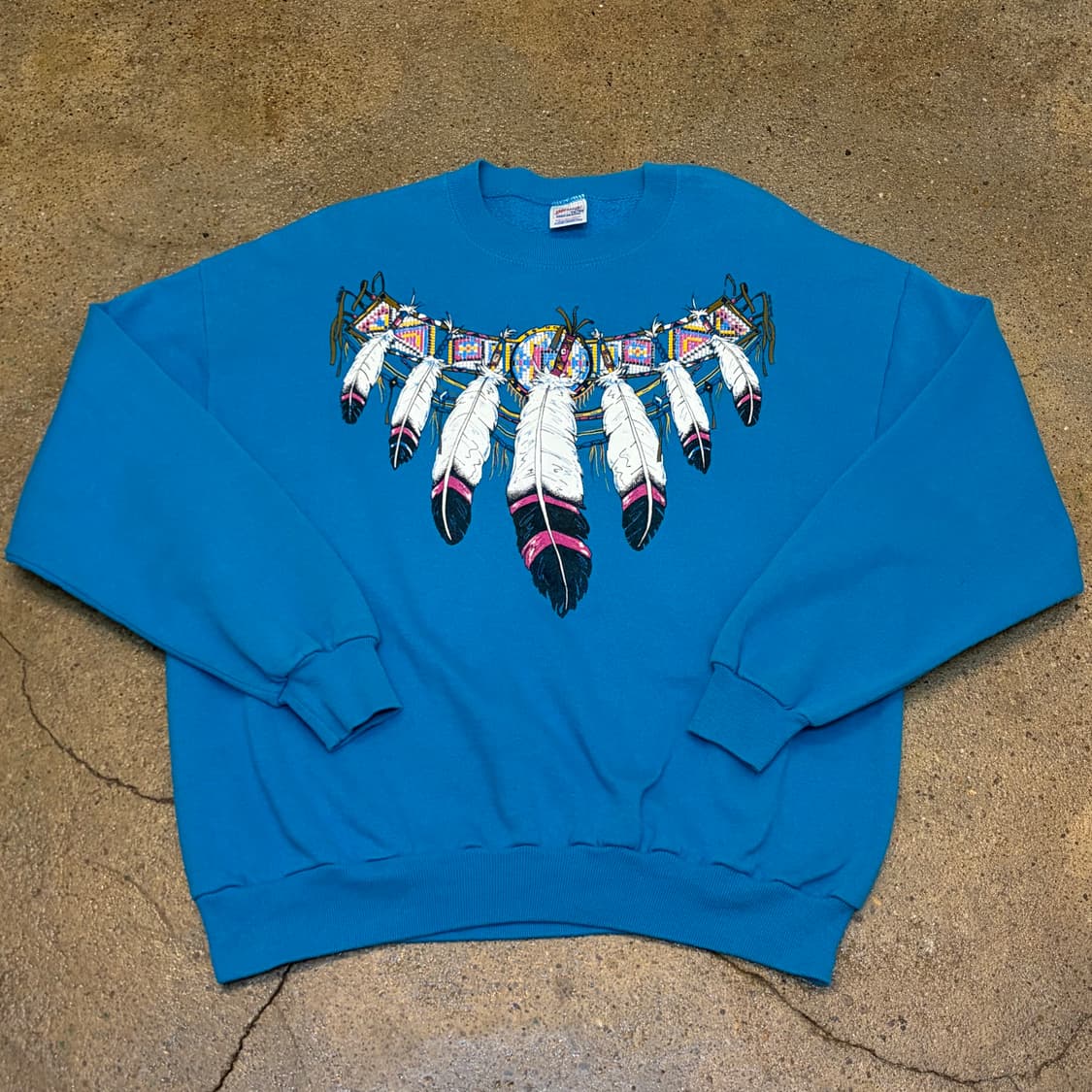 90s Made in USA 빈티지 저지스 인디언 맨투맨 상품이미지1