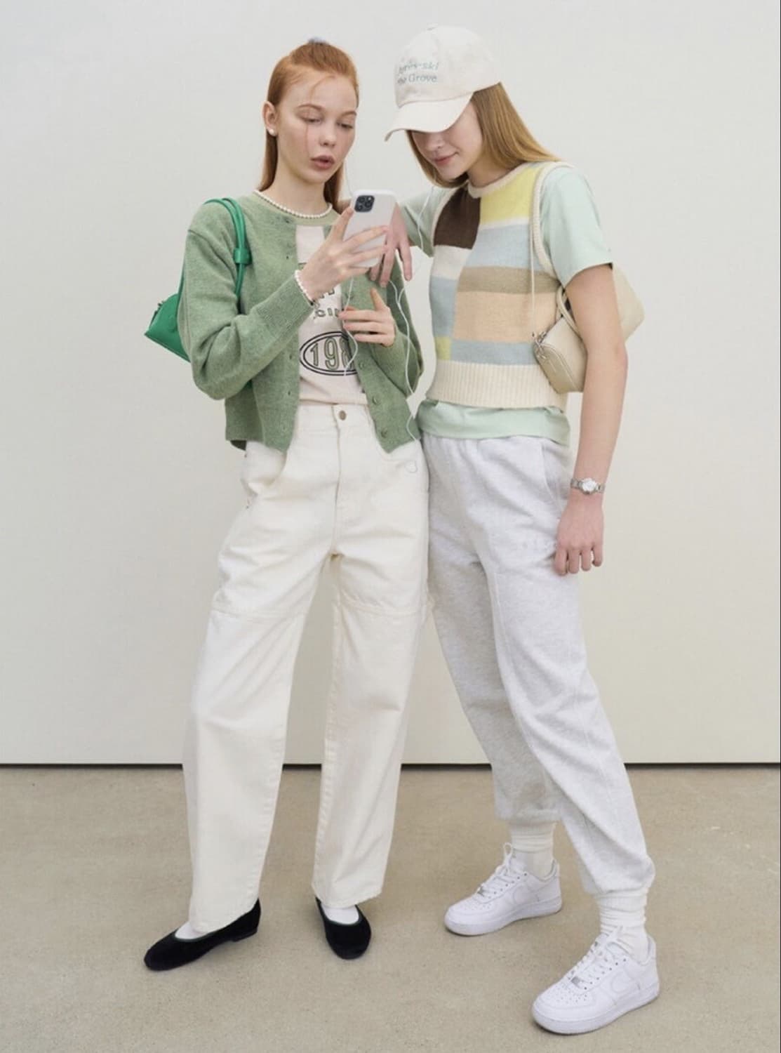 그로브 21SS GIGI GARDIGAN 그린 가디건 상품이미지2