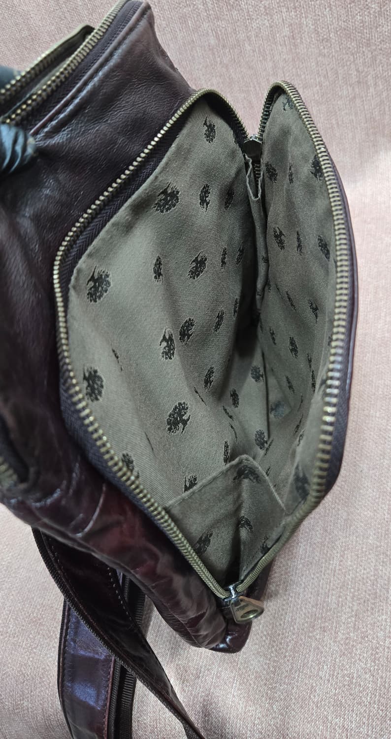 소가죽 브라운 크로스백 앤틱메탈 상품이미지8