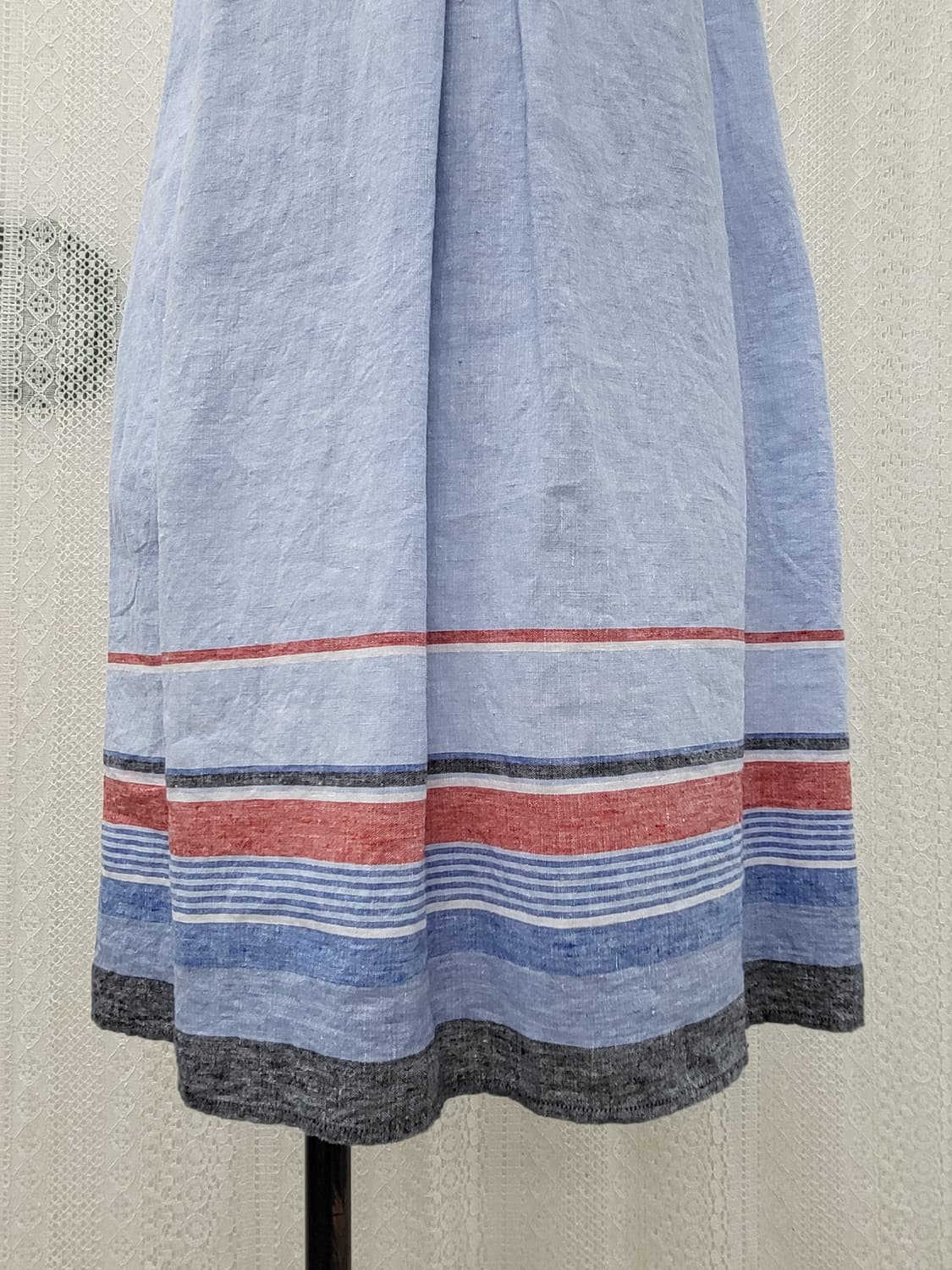 [S]JPN 빈티지블루 린넨 민소매 원피스 상품이미지6