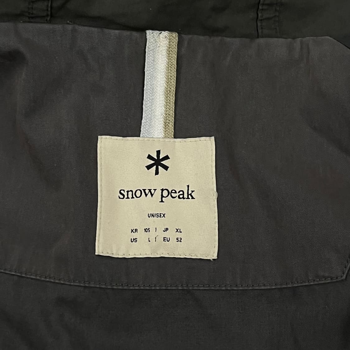 [정품/105] 스노우피크 후드 야상 점퍼 그레이 b18 상품이미지5