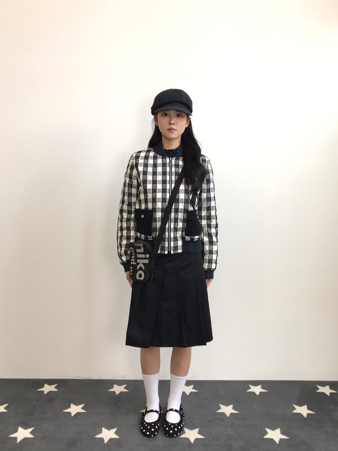 'Courrèges' Black & White Quilted Jacket 상품이미지1