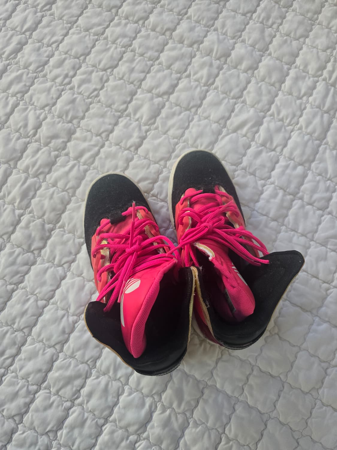 아디다스 하이탑 블랙|핑크 상품이미지1