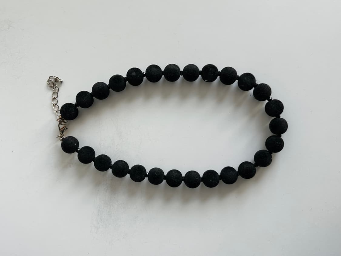 벨벳 블랙 볼 초커 상품이미지2