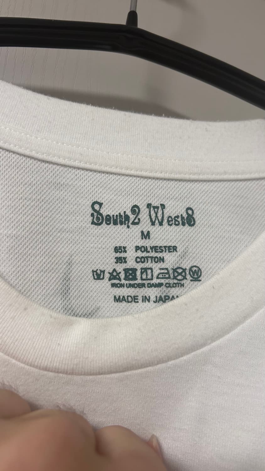 South2 West8 화이트 라운드 포켓티 m 상품이미지2