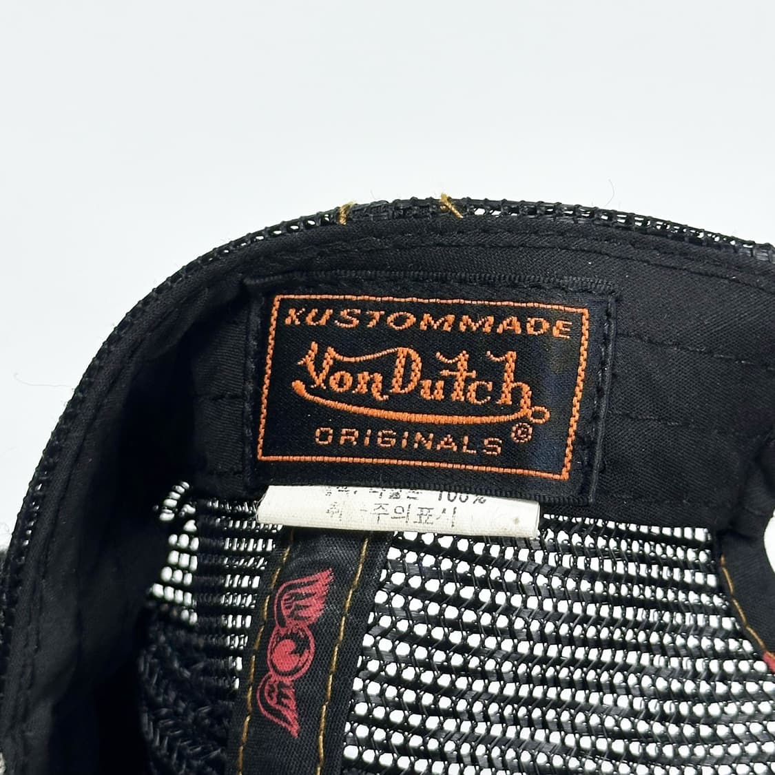 본더치 올드스쿨 체크 메쉬 볼캡 모자 상품이미지5