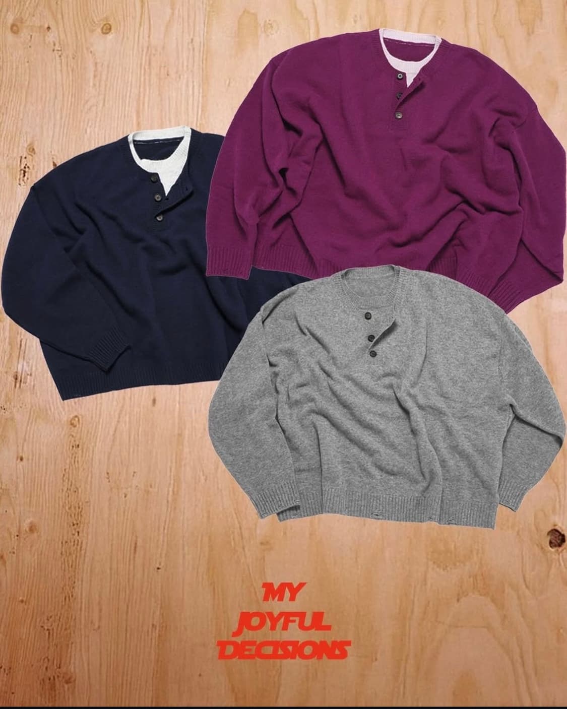 MJD 캐시미어 니트 마젠타  상품이미지1