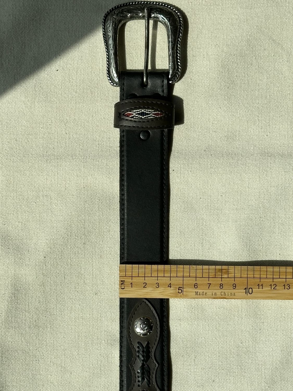 랭글러 웨스턴 콘초 레더 벨트 44 상품이미지10