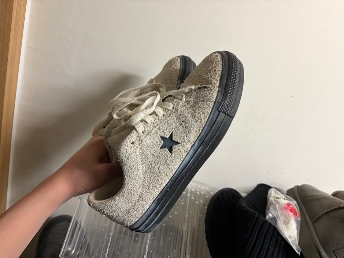 컨버스 원스타 프로 로우 스웨이드 에그렛 블랙 상품이미지2