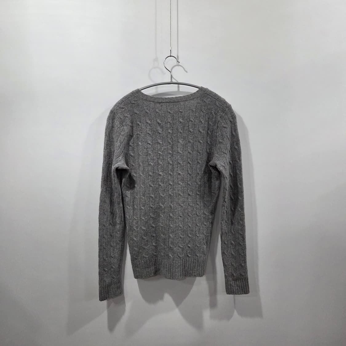 폴로랄프로렌 스포츠 우먼 램스울 케이블 브이넥 니트 M 상품이미지5