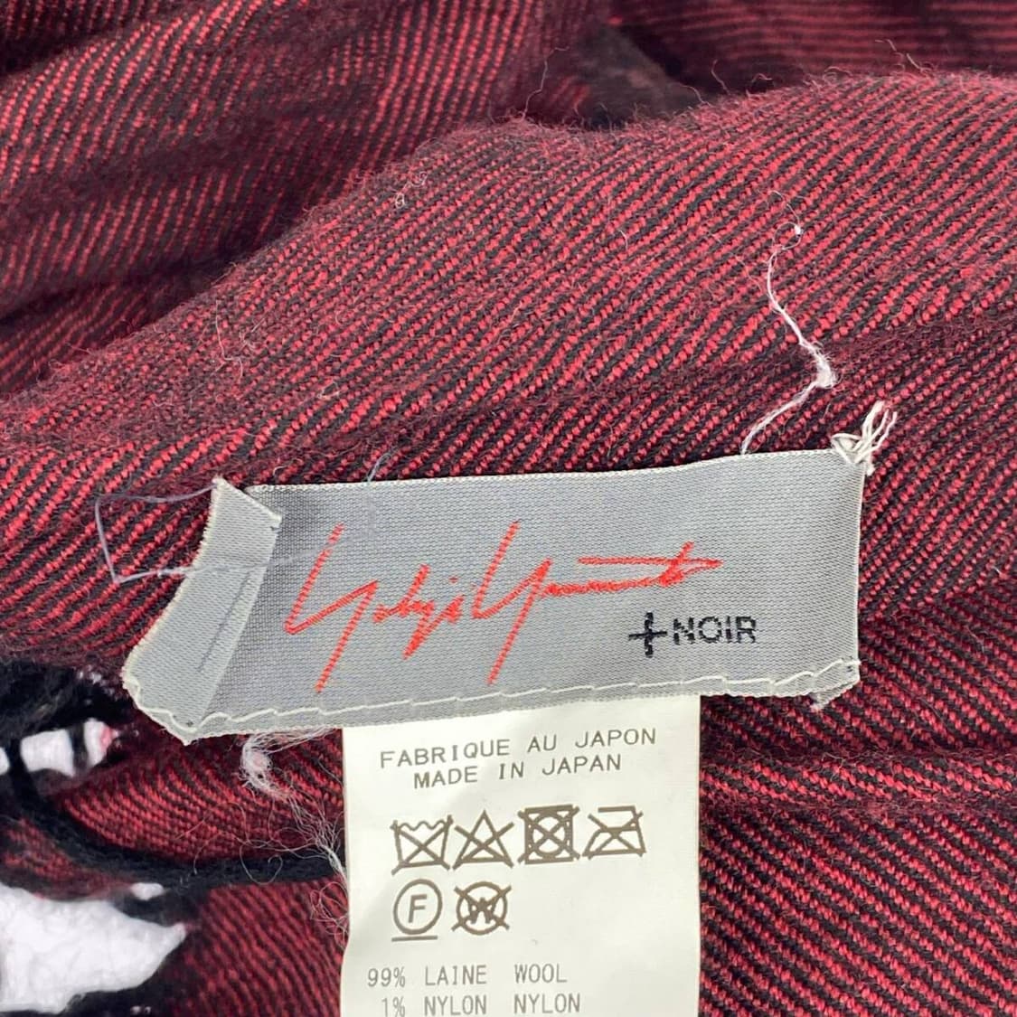 요지 야마모토 느와르 울 스톨 머플러 상품이미지3